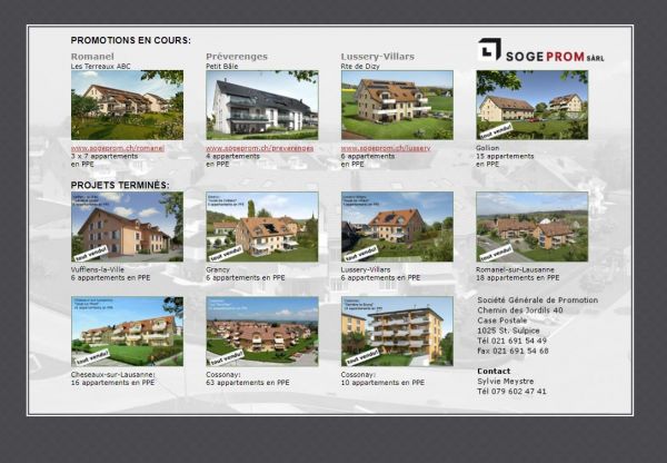 Sogeprom - Agence immobilière à St-Sulpice VD