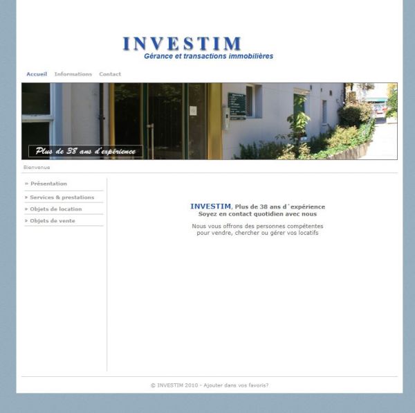 INVESTIM - Agence immobilière à Lausanne VD